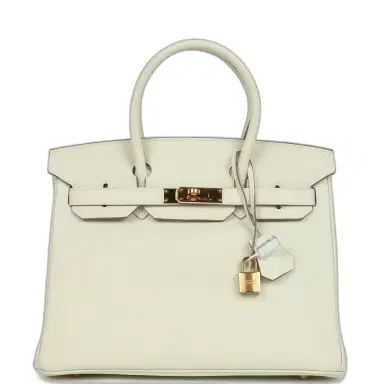HERMÈS Pre-owned Hermes Birkin 30 Mushroom Togo Gold Hardware | Thumbnail 1 HERMÈS Pre-owned Hermes Birkin 30 Mushroom Togo Gold Hardware | Thumbnail 1