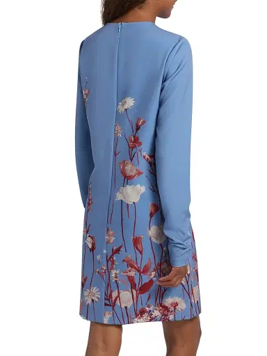 Lela Rose Women's Kelly Floral Crêpe Minidress | Thumbnail 5 Lela Rose Women's Kelly Floral Crêpe Minidress | Thumbnail 5