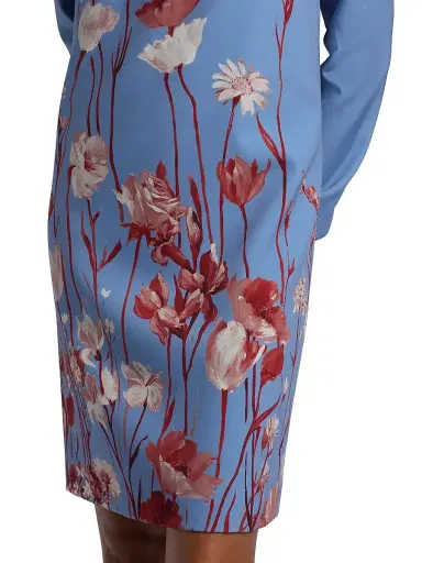 Lela Rose Women's Kelly Floral Crêpe Minidress | Thumbnail 6 Lela Rose Women's Kelly Floral Crêpe Minidress | Thumbnail 6