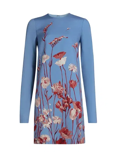 Lela Rose Women's Kelly Floral Crêpe Minidress | Thumbnail 1 Lela Rose Women's Kelly Floral Crêpe Minidress | Thumbnail 1