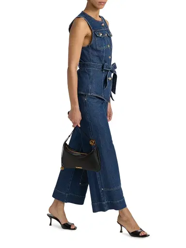 Cinq à Sept Women's Ryker Wide-Leg Cropped Jeans - Tide | Thumbnail 2 Cinq à Sept Women's Ryker Wide-Leg Cropped Jeans - Tide | Thumbnail 2