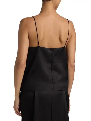 Brandon Maxwell Women's Bridges Virgin Wool-Silk Tank - Black - Size 10 | Thumbnail 5 Brandon Maxwell Women's Bridges Virgin Wool-Silk Tank - Black - Size 10 | Thumbnail 5