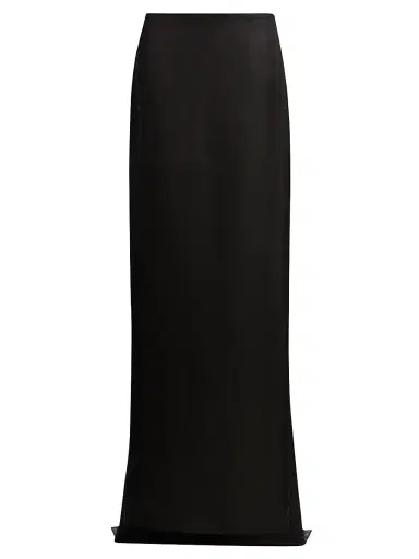 Brandon Maxwell Women's The Monroe High-Low Satin Maxi Skirt - Black - Size 6 | Thumbnail 1 Brandon Maxwell Women's The Monroe High-Low Satin Maxi Skirt - Black - Size 6 | Thumbnail 1