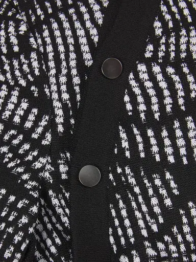 Misook Women's Abstract Animal Print Soft Knit Sweater - Black White - Size XXL | Thumbnail 6 Misook Women's Abstract Animal Print Soft Knit Sweater - Black White - Size XXL | Thumbnail 6