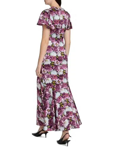 Cinq à Sept Women's Kordyn Dahlia Print Maxi Dress - Lavender Crystal Multi | Thumbnail 5 Cinq à Sept Women's Kordyn Dahlia Print Maxi Dress - Lavender Crystal Multi | Thumbnail 5