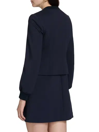 Cinq à Sept Women's Paulette Solid Jacket - Navy | Thumbnail 5 Cinq à Sept Women's Paulette Solid Jacket - Navy | Thumbnail 5