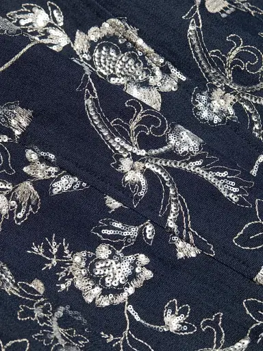 Cinq à Sept Women's Zach Garden Embroidered Denim Minidress | Thumbnail 7 Cinq à Sept Women's Zach Garden Embroidered Denim Minidress | Thumbnail 7
