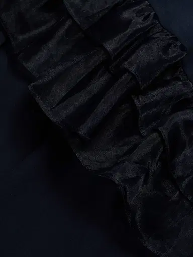 Cinq à Sept Women's Clairette Ruffled Minidress - Navy | Thumbnail 7 Cinq à Sept Women's Clairette Ruffled Minidress - Navy | Thumbnail 7