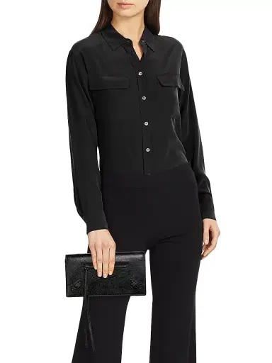 Balenciaga Women's Le City Leather Wallet - Black | Thumbnail 2 Balenciaga Women's Le City Leather Wallet - Black | Thumbnail 2