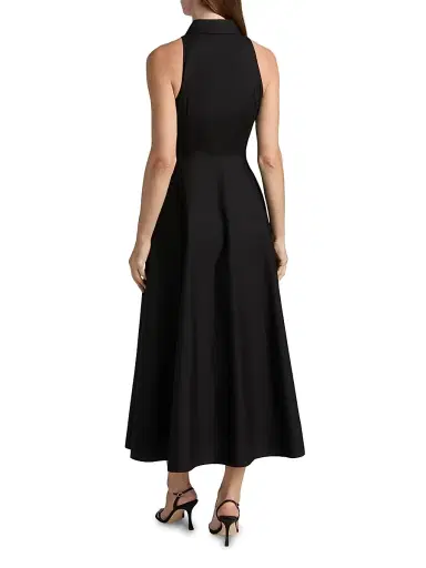 Toccin Women's Chelsea Cotton Tie-Waist Midi-Shirtdress - Jet | Thumbnail 5 Toccin Women's Chelsea Cotton Tie-Waist Midi-Shirtdress - Jet | Thumbnail 5