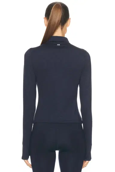 Splits59 Stevie Active Rib Half Zip Waist Length Top | Thumbnail 5 Splits59 Stevie Active Rib Half Zip Waist Length Top | Thumbnail 5