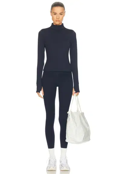 Splits59 Stevie Active Rib Half Zip Waist Length Top | Thumbnail 6 Splits59 Stevie Active Rib Half Zip Waist Length Top | Thumbnail 6