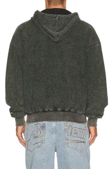 Badfriend Waffle Knit Full Zip Hoodie | Thumbnail 5 Badfriend Waffle Knit Full Zip Hoodie | Thumbnail 5