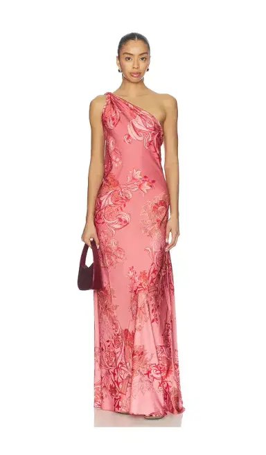 Hemant & Nandita One Shoulder Sash Dress | Thumbnail 2 Hemant & Nandita One Shoulder Sash Dress | Thumbnail 2