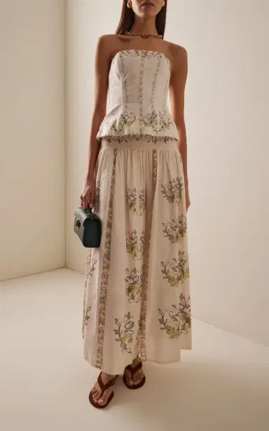 Agua by Agua Bendita Curuá Anhelo Embroidered Linen Maxi Skirt | Thumbnail 2 Agua by Agua Bendita Curuá Anhelo Embroidered Linen Maxi Skirt | Thumbnail 2