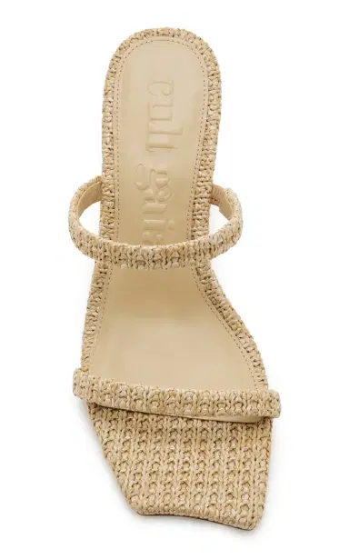 Cult Gaia Raven Raffia Wedge Sandals | Thumbnail 3 Cult Gaia Raven Raffia Wedge Sandals | Thumbnail 3