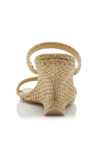 Cult Gaia Raven Raffia Wedge Sandals | Thumbnail 5 Cult Gaia Raven Raffia Wedge Sandals | Thumbnail 5