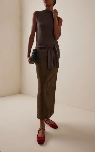 aeyde Uma Satin Mary-Jane Flats | Thumbnail 2 aeyde Uma Satin Mary-Jane Flats | Thumbnail 2