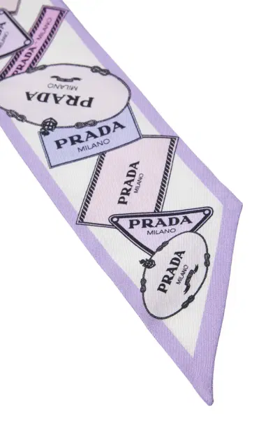 Prada Heritage-Print Silk Twill Scarf | Thumbnail 3 Prada Heritage-Print Silk Twill Scarf | Thumbnail 3