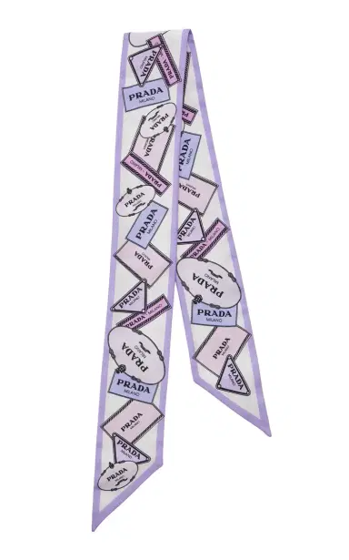 Prada Heritage-Print Silk Twill Scarf | Thumbnail 1 Prada Heritage-Print Silk Twill Scarf | Thumbnail 1
