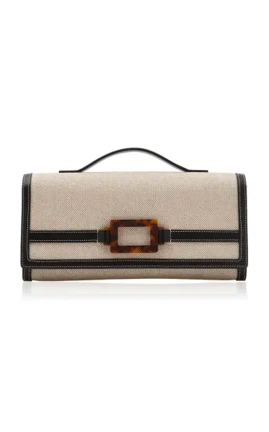 Roger Vivier Belle Vivier Canvas Clutch | Thumbnail 6 Roger Vivier Belle Vivier Canvas Clutch | Thumbnail 6