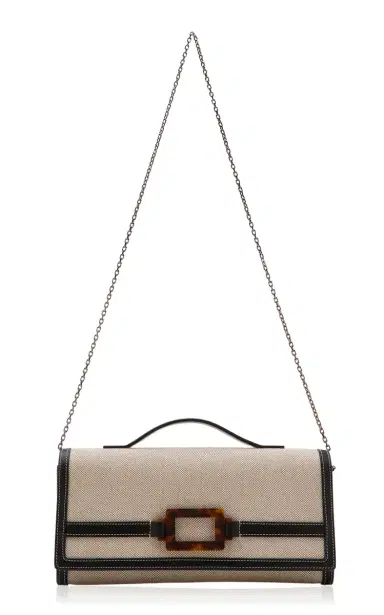 Roger Vivier Belle Vivier Canvas Clutch | Thumbnail 7 Roger Vivier Belle Vivier Canvas Clutch | Thumbnail 7