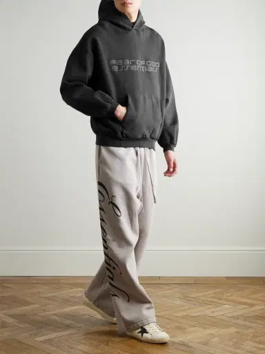 Fear of God Essentials 90s Logo-Print Cotton-Jersey Hoodie - Men | Thumbnail 2 Fear of God Essentials 90s Logo-Print Cotton-Jersey Hoodie - Men | Thumbnail 2