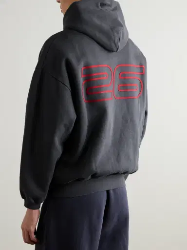 Fear of God Essentials 90s Logo-Print Cotton-Jersey Hoodie - Men | Thumbnail 3 Fear of God Essentials 90s Logo-Print Cotton-Jersey Hoodie - Men | Thumbnail 3