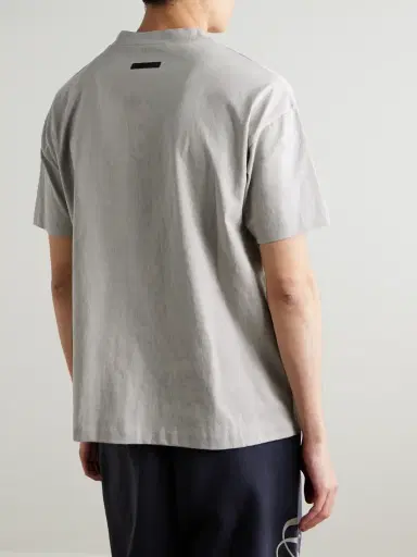 Fear of God Essentials Logo-Print Cotton-Jersey T-Shirt - Men | Thumbnail 3 Fear of God Essentials Logo-Print Cotton-Jersey T-Shirt - Men | Thumbnail 3