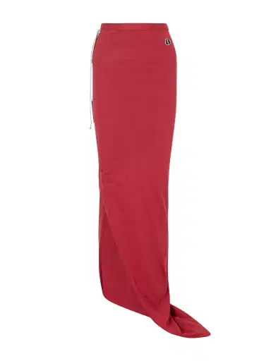 Rick Owens + Moncler Appliquéd Cotton-jersey Maxi Skirt | Thumbnail 1 Rick Owens + Moncler Appliquéd Cotton-jersey Maxi Skirt | Thumbnail 1