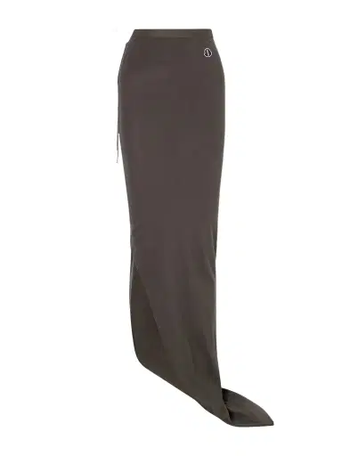 Rick Owens + Moncler Appliquéd Cotton-jersey Maxi Skirt | Thumbnail 1 Rick Owens + Moncler Appliquéd Cotton-jersey Maxi Skirt | Thumbnail 1