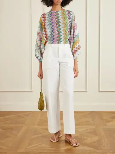 Missoni Striped Metallic Crochet-knit Blouse | Thumbnail 2 Missoni Striped Metallic Crochet-knit Blouse | Thumbnail 2