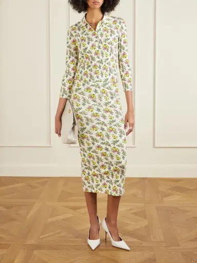 Dolce & Gabbana Floral-print Ribbed-knit Midi Skirt | Thumbnail 2 Dolce & Gabbana Floral-print Ribbed-knit Midi Skirt | Thumbnail 2