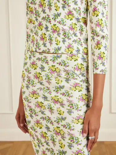 Dolce & Gabbana Floral-print Ribbed-knit Midi Skirt | Thumbnail 5 Dolce & Gabbana Floral-print Ribbed-knit Midi Skirt | Thumbnail 5