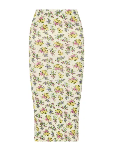 Dolce & Gabbana Floral-print Ribbed-knit Midi Skirt | Thumbnail 1 Dolce & Gabbana Floral-print Ribbed-knit Midi Skirt | Thumbnail 1