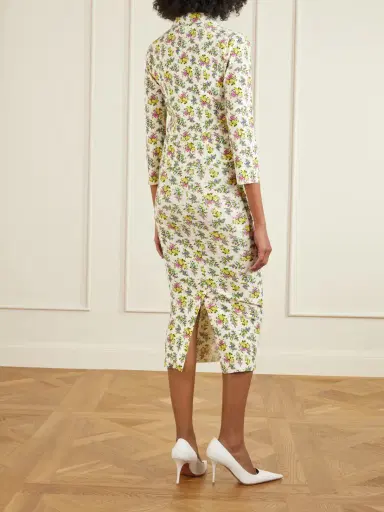 Dolce & Gabbana Floral-print Ribbed-knit Polo Shirt | Thumbnail 4 Dolce & Gabbana Floral-print Ribbed-knit Polo Shirt | Thumbnail 4