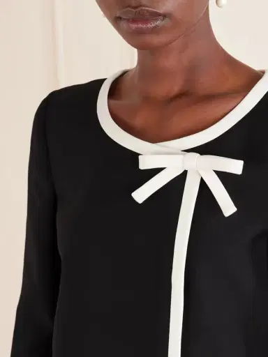 Valentino Garavani Cropped Bow-embellished Wool And Silk-blend Crepe Jacket | Thumbnail 4 Valentino Garavani Cropped Bow-embellished Wool And Silk-blend Crepe Jacket | Thumbnail 4