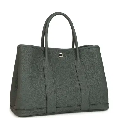 HERMÈS Hermes Garden Party 30 Vert Amande Negonda Palladium Hardware | Thumbnail 2 HERMÈS Hermes Garden Party 30 Vert Amande Negonda Palladium Hardware | Thumbnail 2