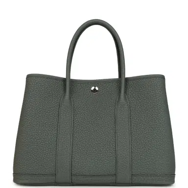 HERMÈS Hermes Garden Party 30 Vert Amande Negonda Palladium Hardware | Thumbnail 4 HERMÈS Hermes Garden Party 30 Vert Amande Negonda Palladium Hardware | Thumbnail 4