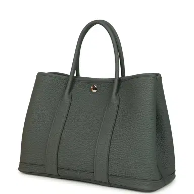 HERMÈS Hermes Garden Party 30 Vert Amande Negonda Palladium Hardware | Thumbnail 5 HERMÈS Hermes Garden Party 30 Vert Amande Negonda Palladium Hardware | Thumbnail 5