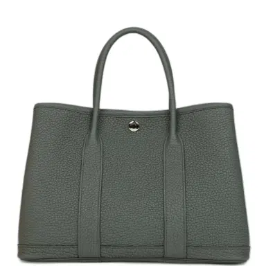 HERMÈS Hermes Garden Party 30 Vert Amande Negonda Palladium Hardware | Thumbnail 1 HERMÈS Hermes Garden Party 30 Vert Amande Negonda Palladium Hardware | Thumbnail 1