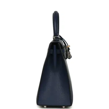 HERMÈS Hermes Kelly Sellier 25 Bleu Navy Epsom Electrum Hardware | Thumbnail 3 HERMÈS Hermes Kelly Sellier 25 Bleu Navy Epsom Electrum Hardware | Thumbnail 3
