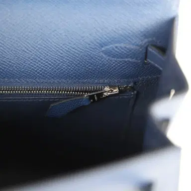 HERMÈS Hermes Kelly Sellier 25 Bleu Navy Epsom Electrum Hardware | Thumbnail 9 HERMÈS Hermes Kelly Sellier 25 Bleu Navy Epsom Electrum Hardware | Thumbnail 9