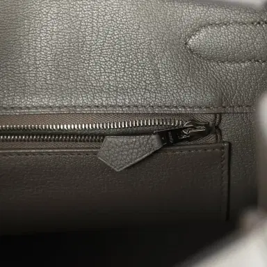 HERMÈS Pre-owned Hermes Birkin 35 Etain Togo Palladium Hardware | Thumbnail 9 HERMÈS Pre-owned Hermes Birkin 35 Etain Togo Palladium Hardware | Thumbnail 9