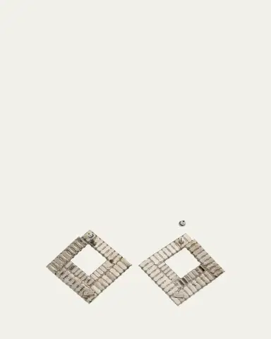 Auden Bianca Square Forward-Facing Hoop Earrings | Thumbnail 4 Auden Bianca Square Forward-Facing Hoop Earrings | Thumbnail 4