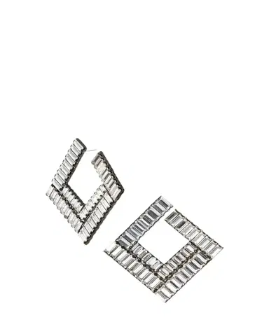 Auden Bianca Square Forward-Facing Hoop Earrings | Thumbnail 1 Auden Bianca Square Forward-Facing Hoop Earrings | Thumbnail 1