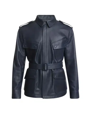 Givenchy Men's Leather Safari Jacket | Thumbnail 1 Givenchy Men's Leather Safari Jacket | Thumbnail 1