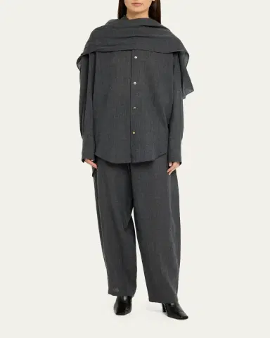DARKPARK Phebe Wide-Leg Japanese Wool Pants | Thumbnail 3 DARKPARK Phebe Wide-Leg Japanese Wool Pants | Thumbnail 3