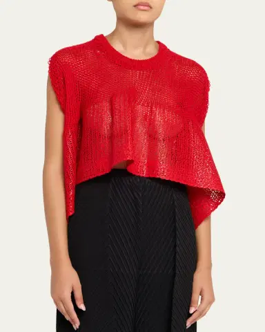 Issey Miyake Open-Knit Sleeveless Top | Thumbnail 5 Issey Miyake Open-Knit Sleeveless Top | Thumbnail 5