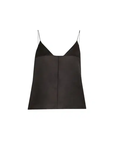 Brandon Maxwell Bridges Silk Empire-Waist Tank Top | Thumbnail 1 Brandon Maxwell Bridges Silk Empire-Waist Tank Top | Thumbnail 1